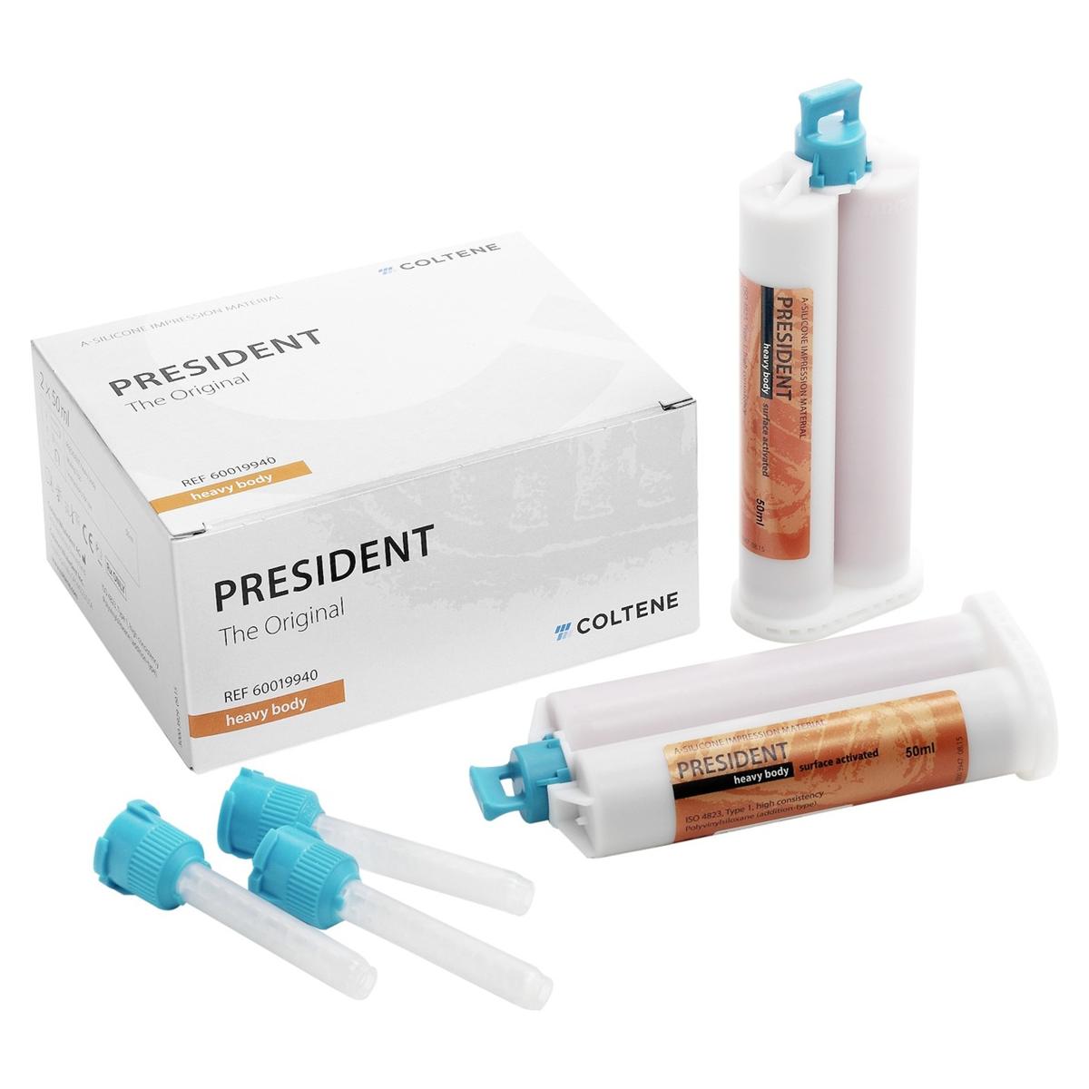 President The Original - heavy, 2 x 50 ml en 12 mengtips turquoise