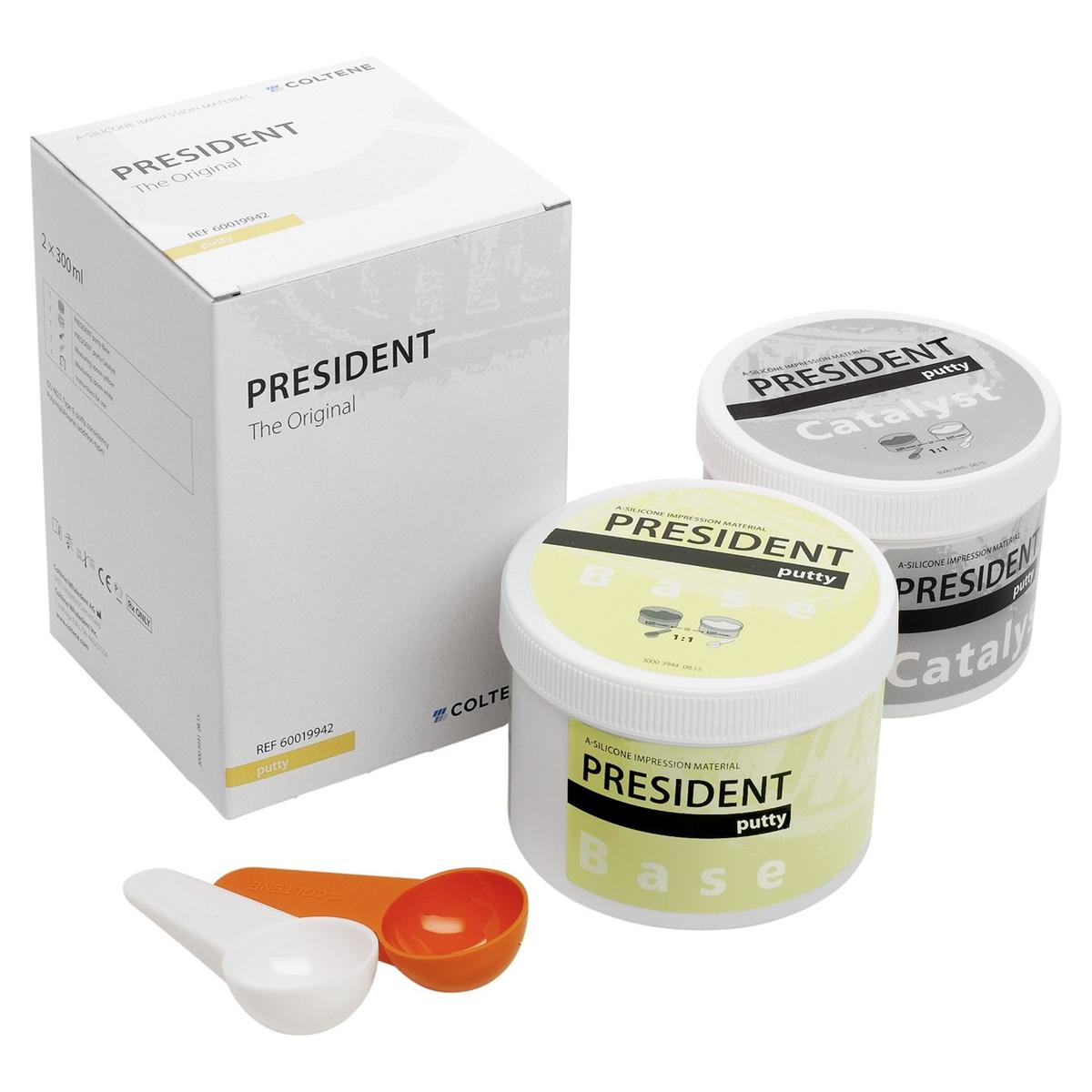 President The Original - Putty, 300 ml basis, 300 ml katalysator en 2 doseerlepels