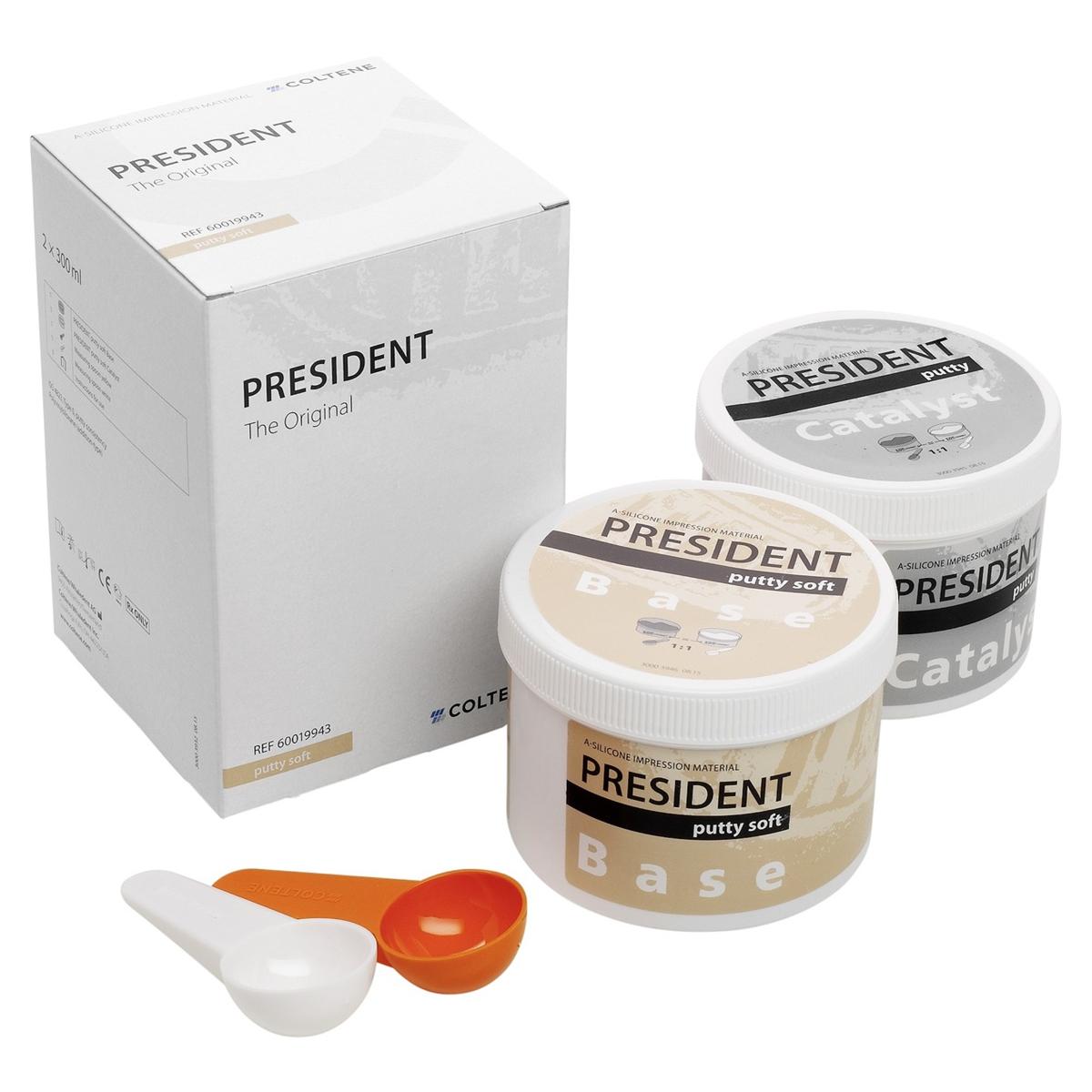 President The Original - Putty Soft, 300 ml basis, 300 ml katalysator en 2 doseerlepels