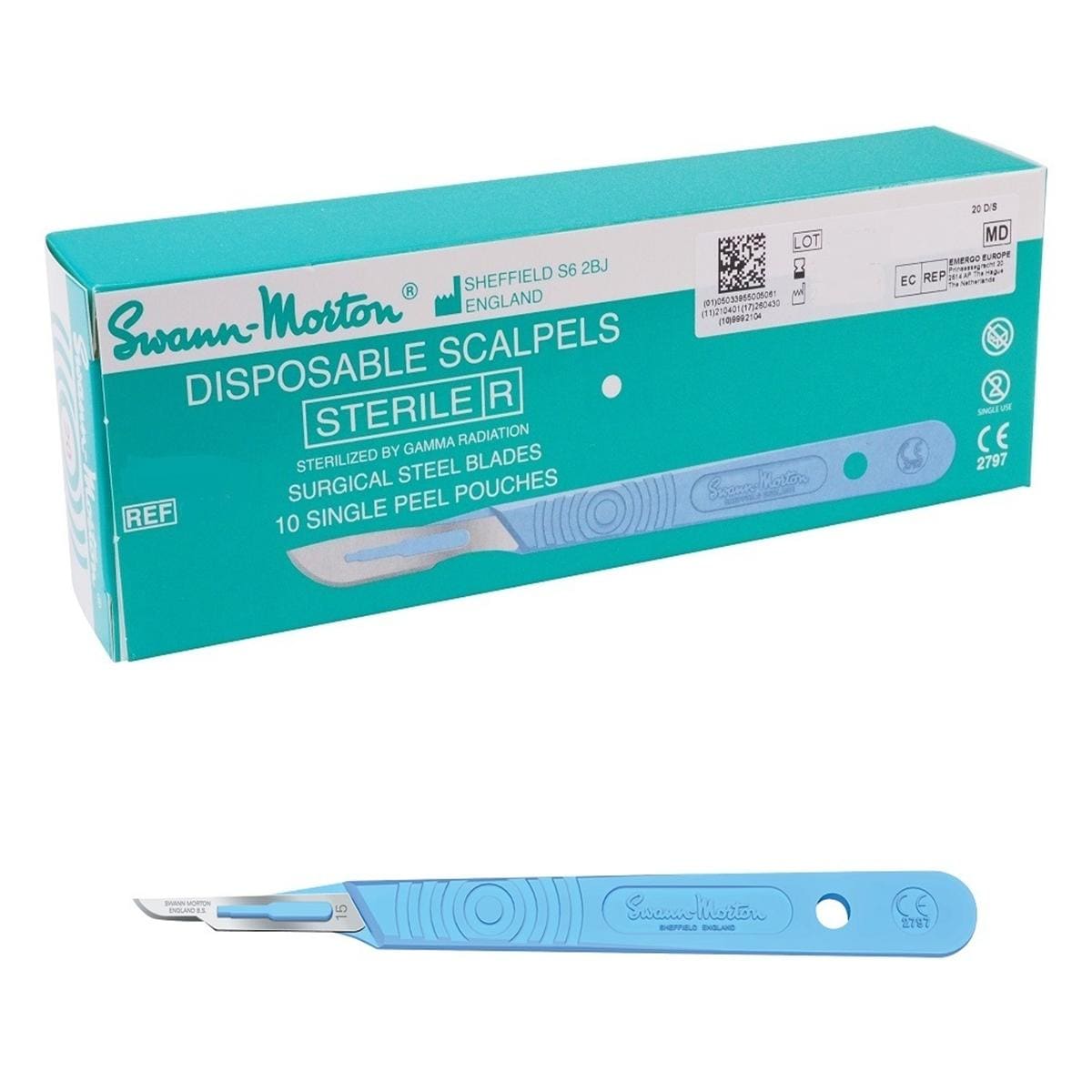Scalpels met heft - figuur 15, per 10 stuks