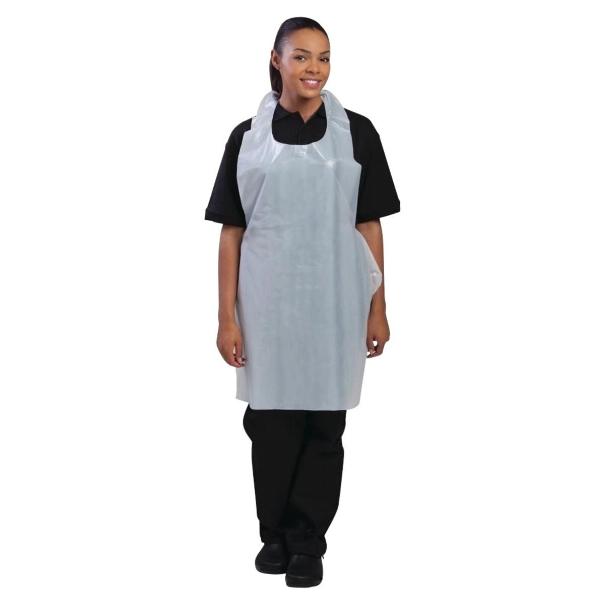 Disposable schort per stuk verpakt - 125 cm, per 100 stuks