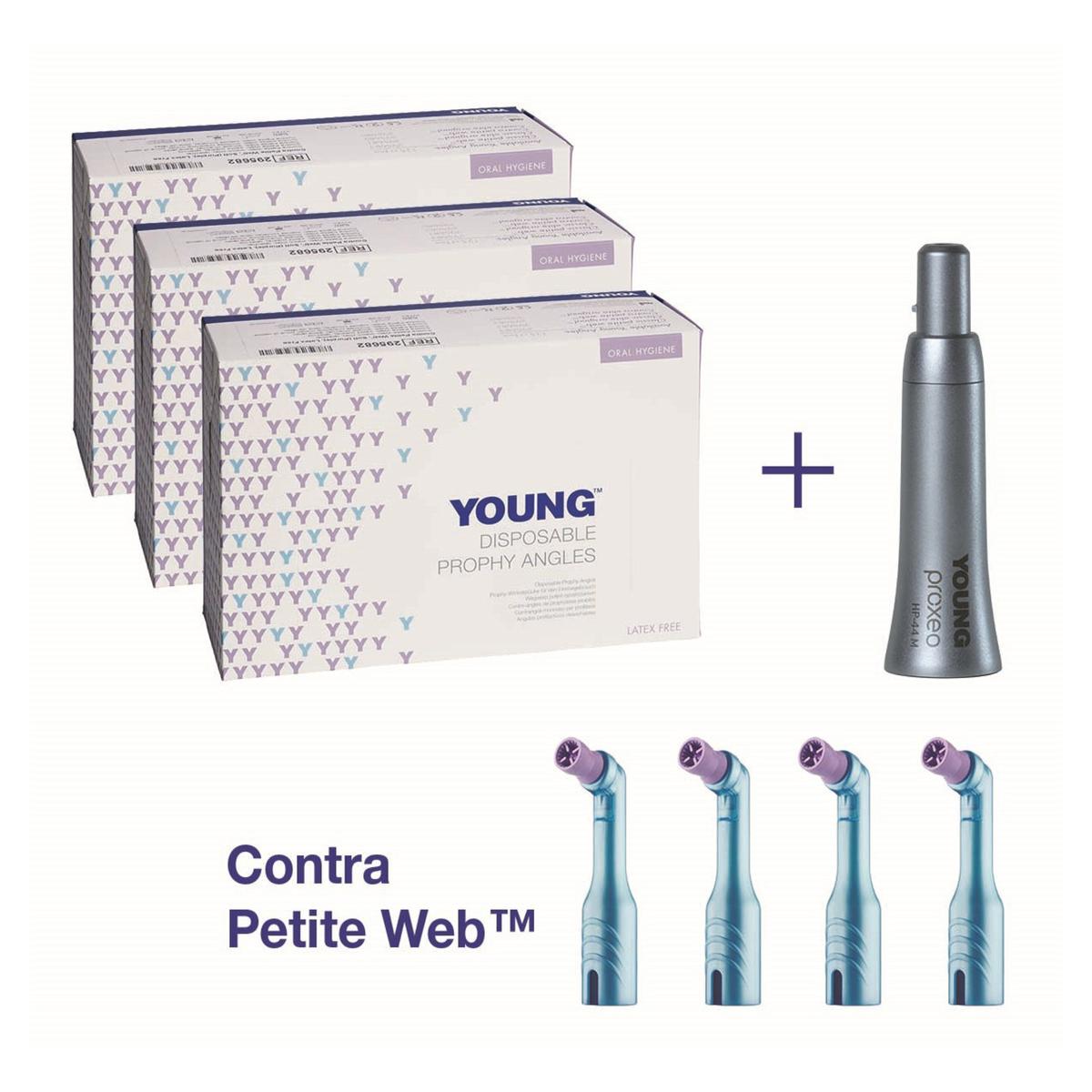 Disposable Prophy Angles Contra Petite Web Soft Starter Kit - YDNT03