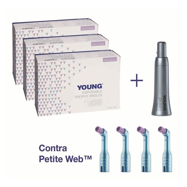 Disposable Prophy Angles Contra Petite Web Soft Starter Kit - YDNT03