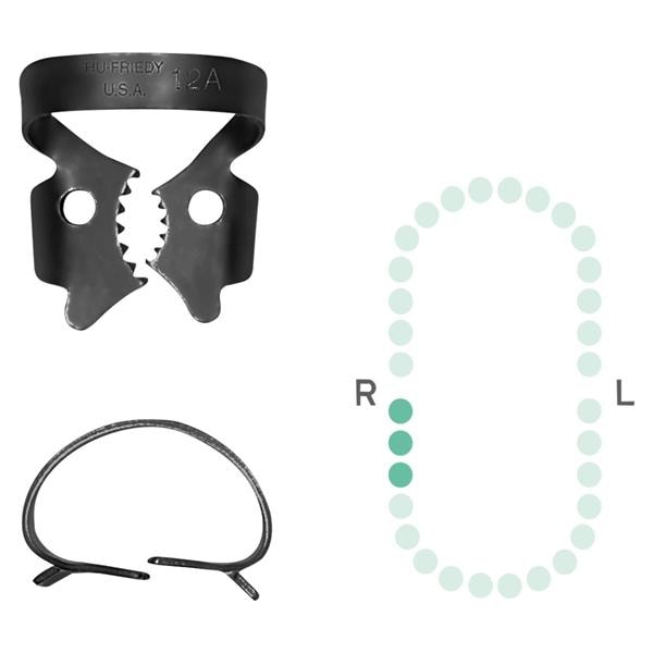 Cofferdamklem Black Line - molaar onder - 12A (RDCM12AX)