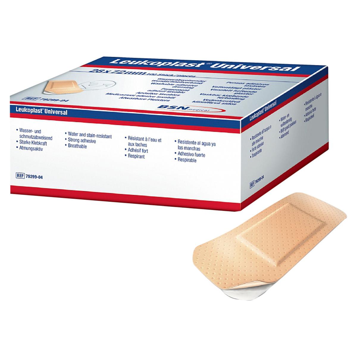 Leukoplast Universal wondpleister - 2,8x7,2cm, 100 stuks