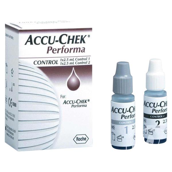 Accu-Chek Performa controlevloeistof - 2 x 2,5 ml