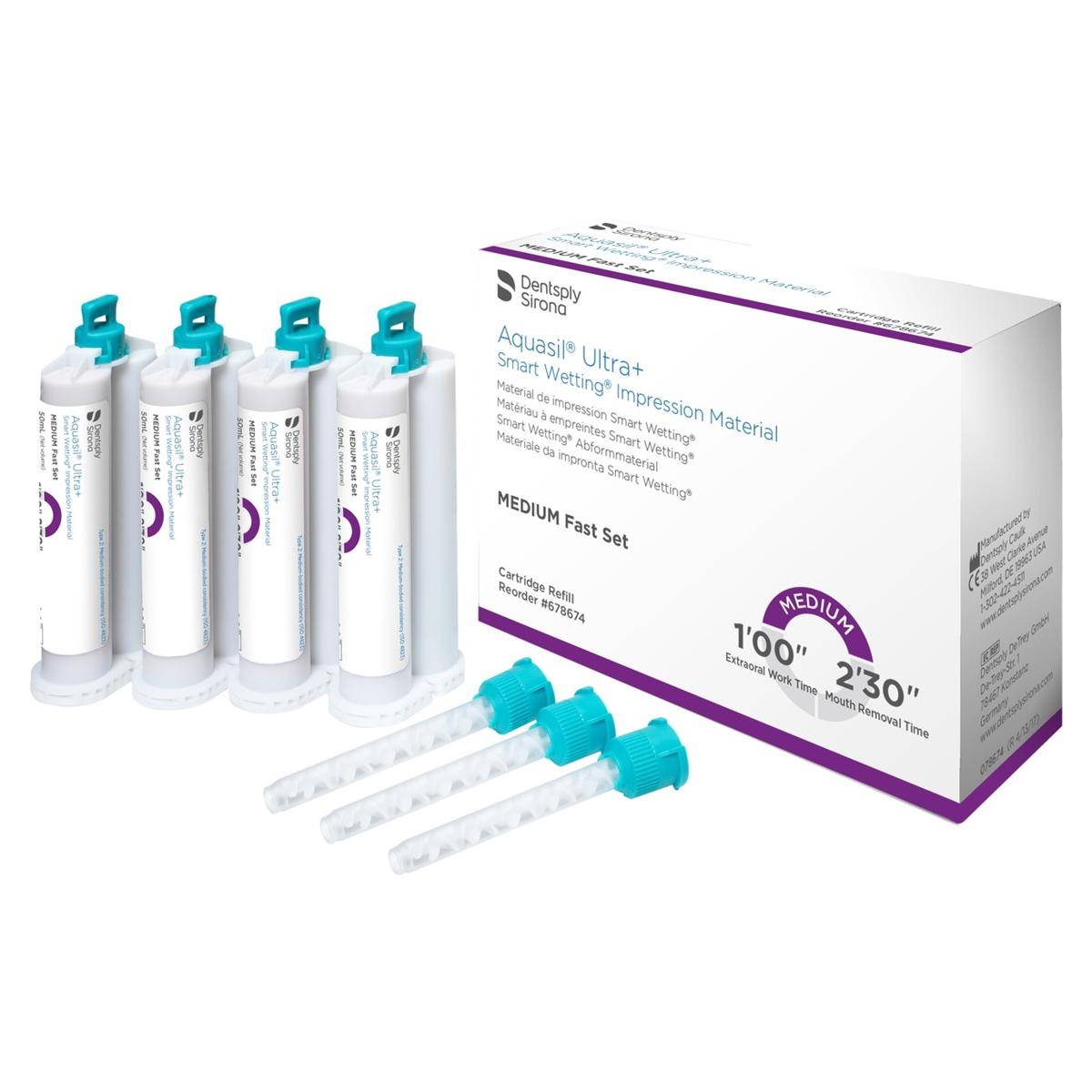 Aquasil Ultra+ Fast Set - Medium, cartridge 4 x 50 ml
