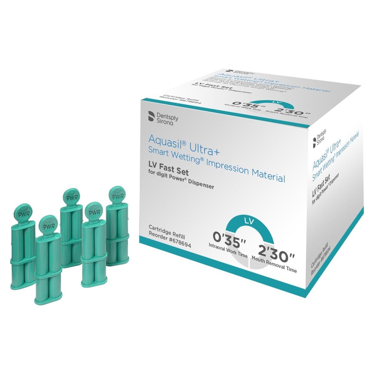 Aquasil Ultra+ digit Power Fast Set - LV, cartridges 50 x 1,6 ml