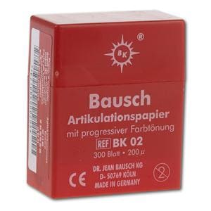 Articulatiepapier 200 &#181; - Rood, cassette, BK 02