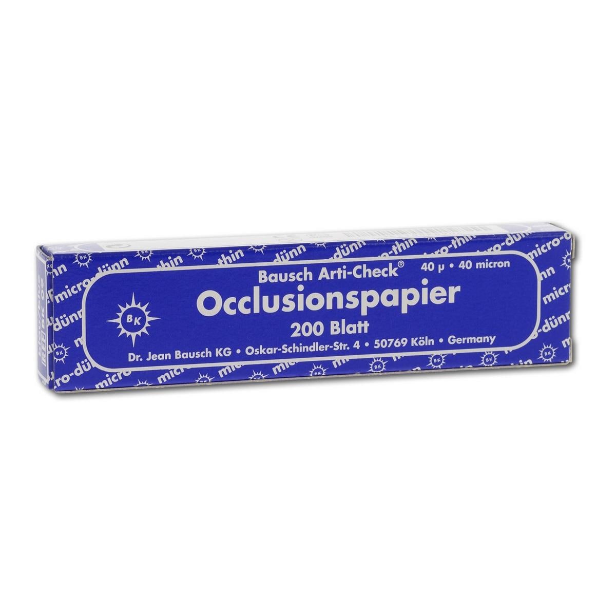 Articulatiepapier micro-dun - Blauw, 200 strips, BK 09