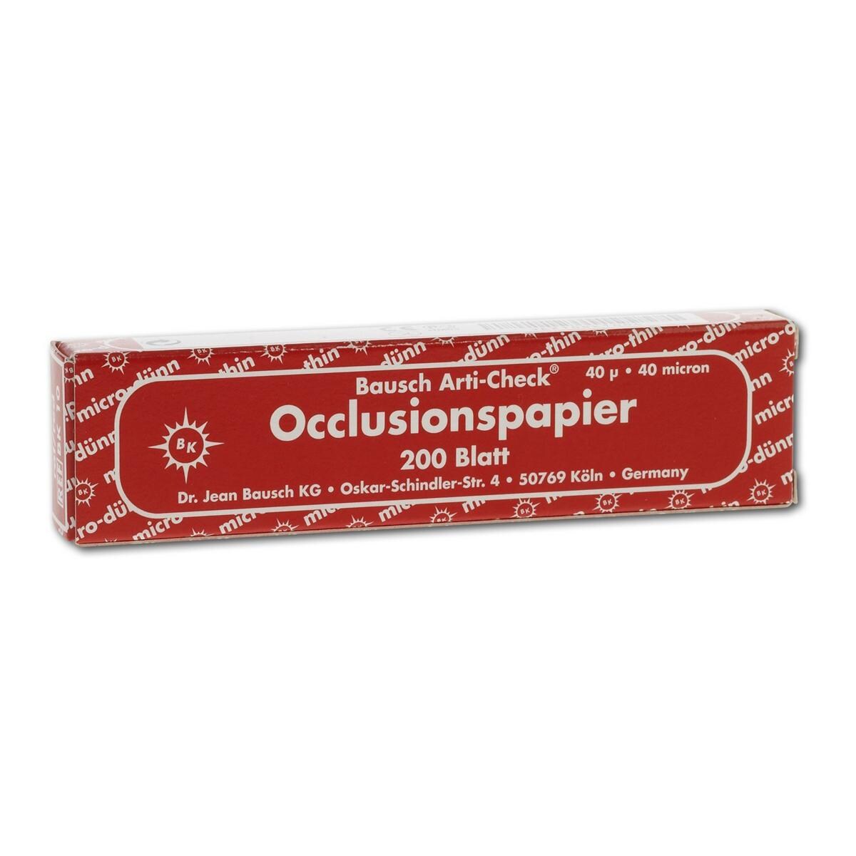 Articulatiepapier micro-dun - Rood, 200 strips, BK 10