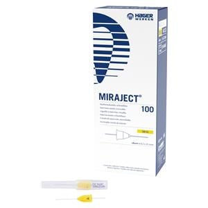 Miraject - Groen - 30G kort, 40 x 23 mm, � 0,3 mm, 100 stuks