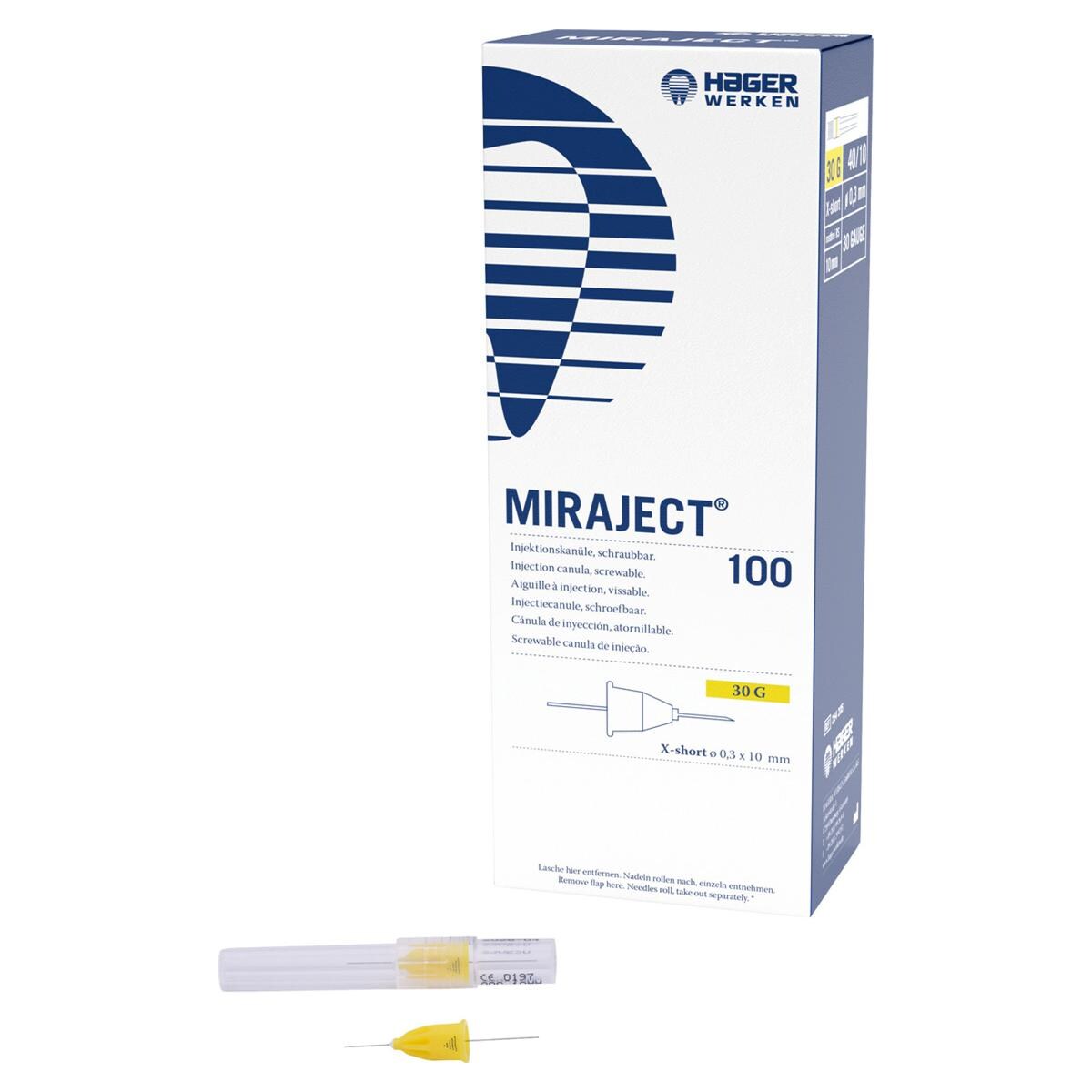 Miraject - Groen - 30G x-kort, 40 x 10 mm, � 0,3 mm, 100 stuks