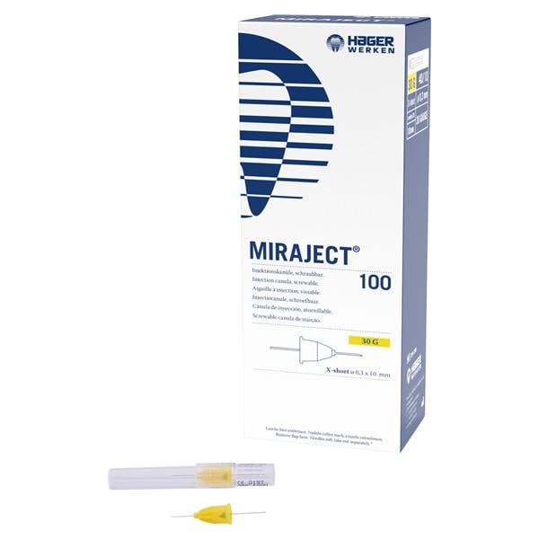 Miraject - Groen - 30G x-kort, 40 x 10 mm, � 0,3 mm, 100 stuks