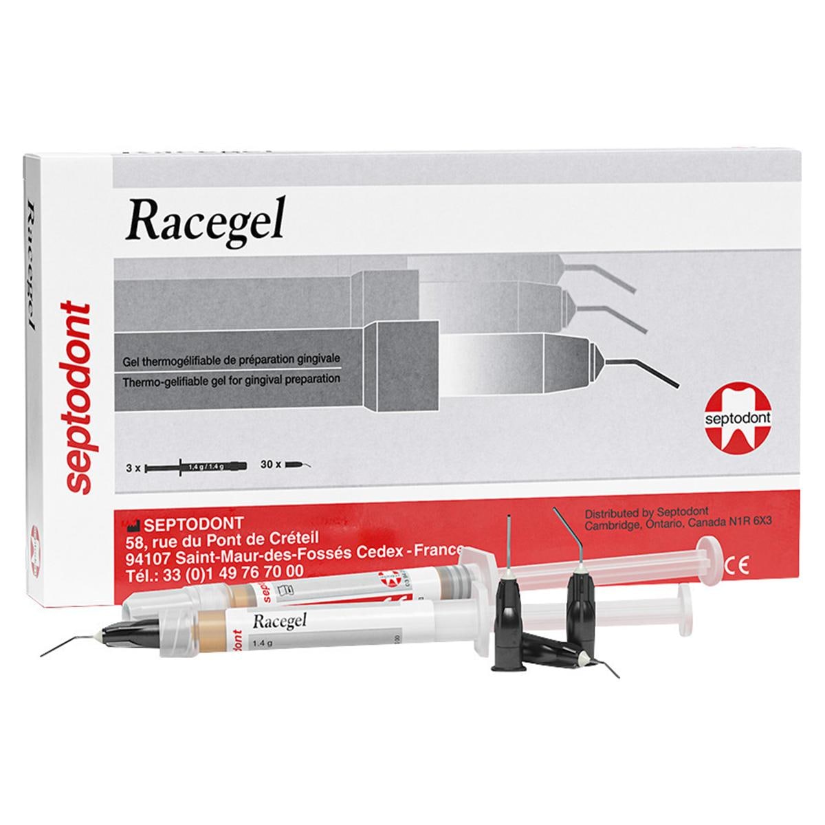 Racegel - Verpakking, 3x 1,4 g