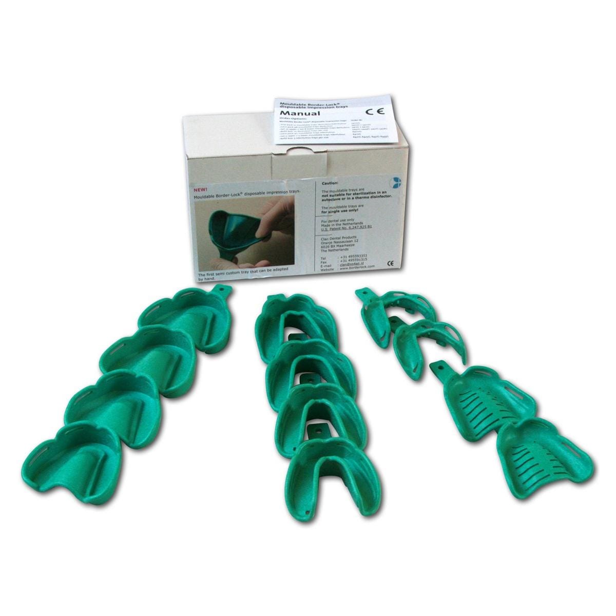 Border-Lock vervormbare trays betande kaak boven - 42, 10 stuks