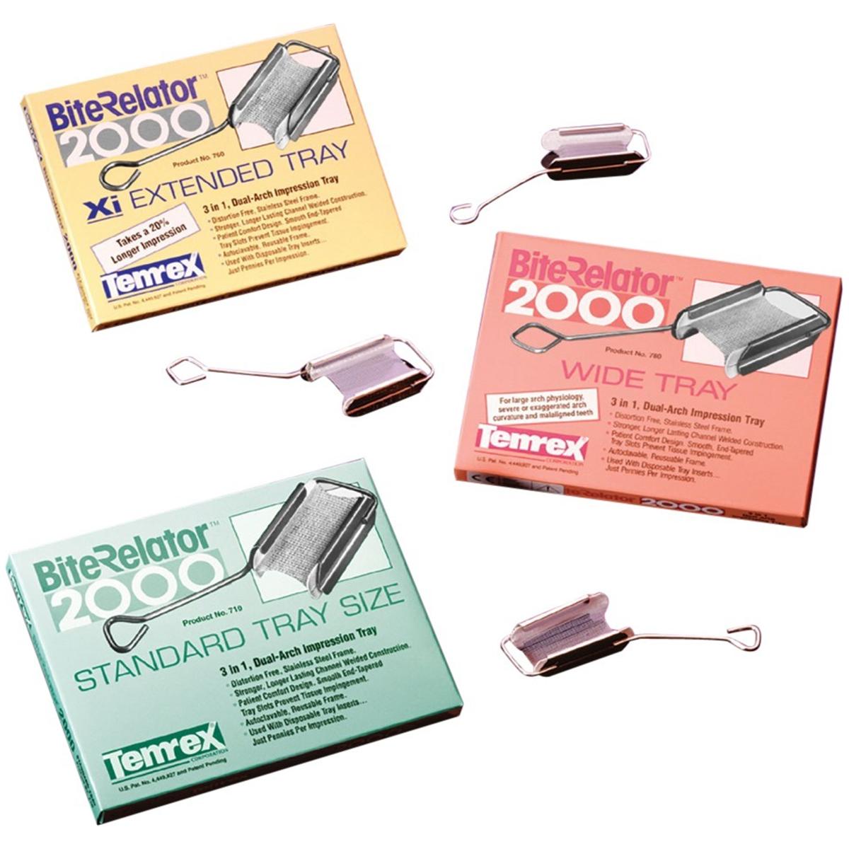 Bite Relator - Standard, 1 tray frame & 12 disposable tray inserts