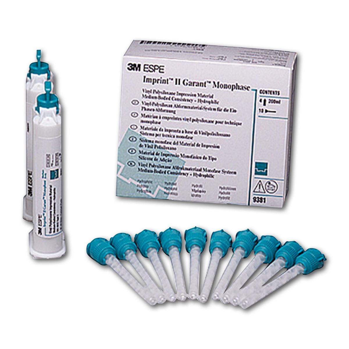 Imprint II Garant Monophase - Verpakking, 4x 50 ml en 10 mengtips