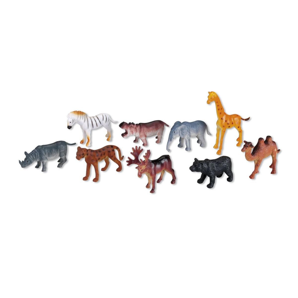 Zoo Set - speelgoed wilde dieren - Verpakking, 100 stuks