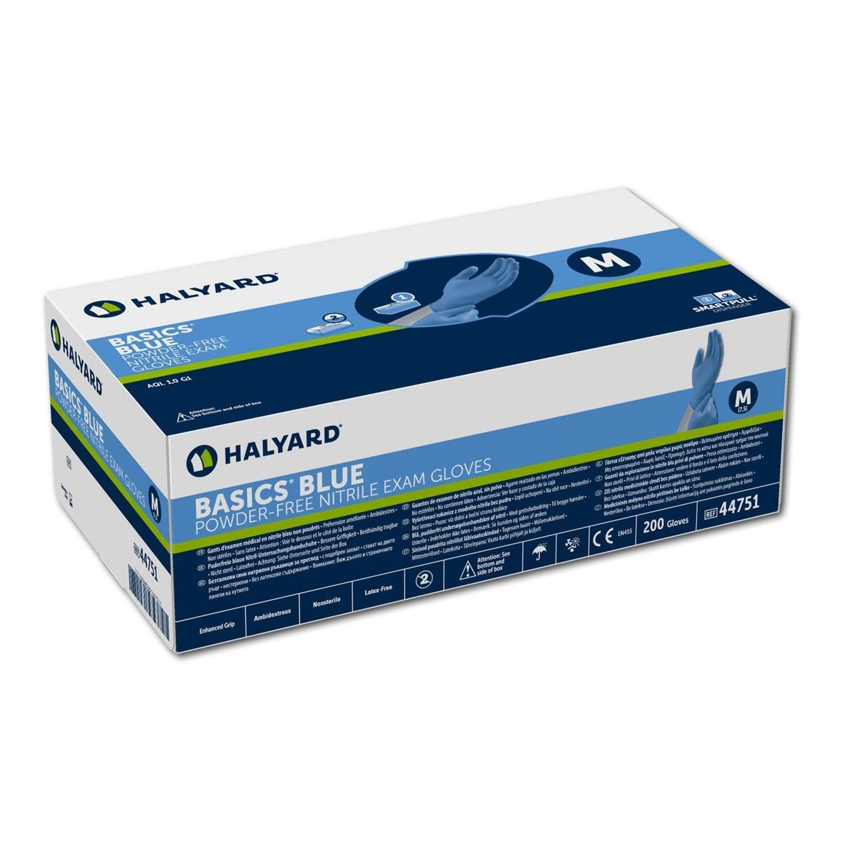 Basics Blue nitrile handschoenen - XS - 200 stuks