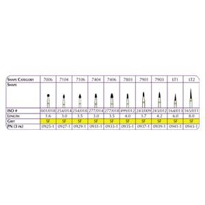T&F Hybrid Points diamant - 0925-1 - 7006, 6 stuks