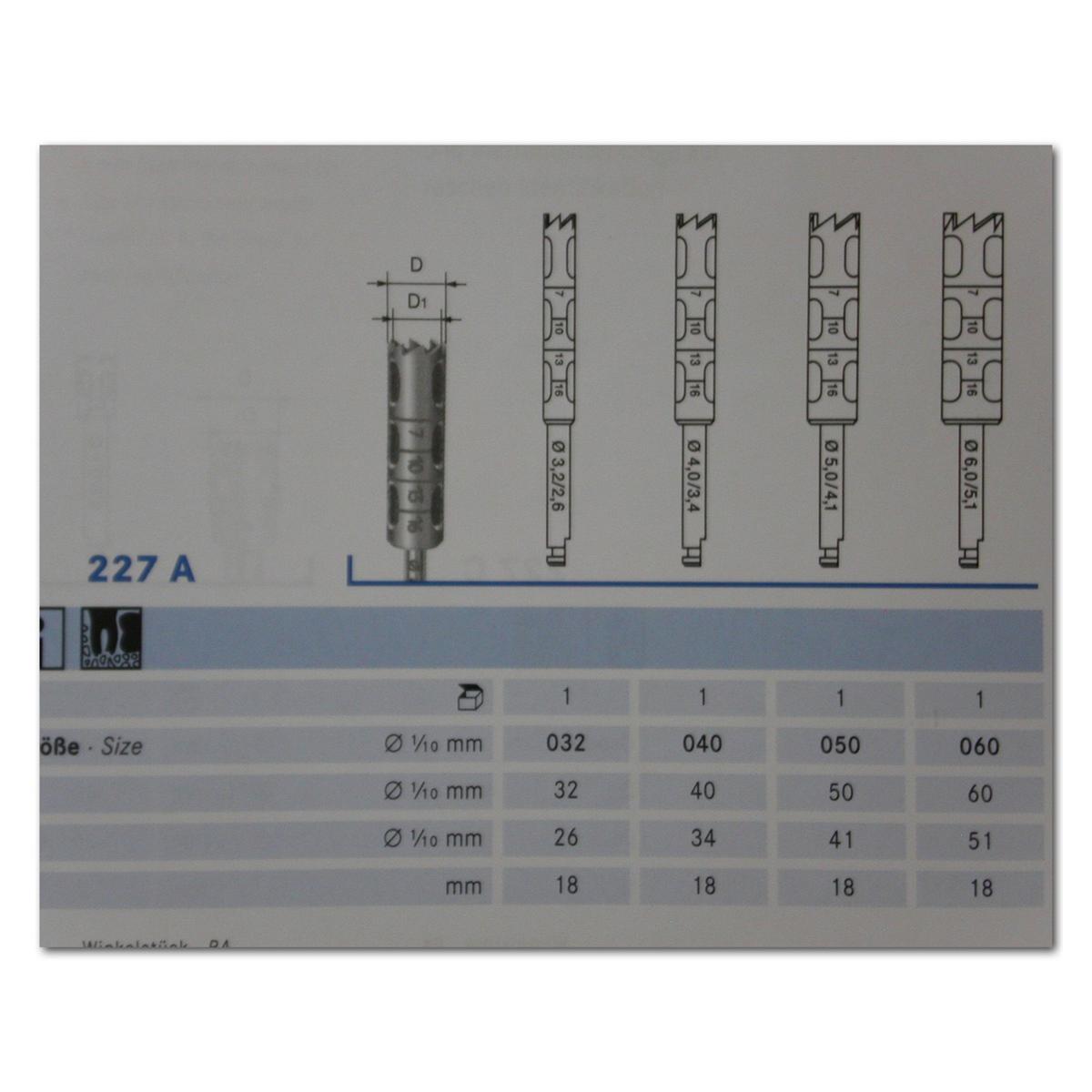 Trepan boor 227A - ISO 032