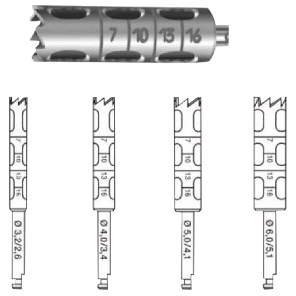 Trepan boor 227A - ISO 032