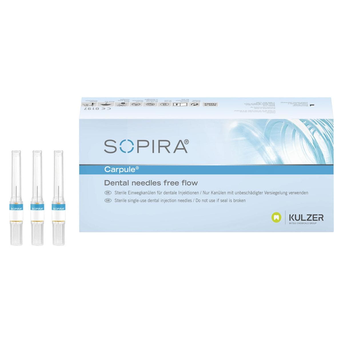 Sopira free flow carpulenaalden - 30G/25mm