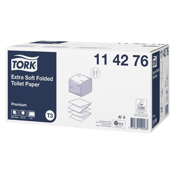 Tork Extra Soft Folded Toilet Paper Premium - 114276
