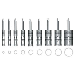 Trepaan boor titanium RA - 35 mm, 2,75 mm / 3,5 mm (8-10-13-15-18)