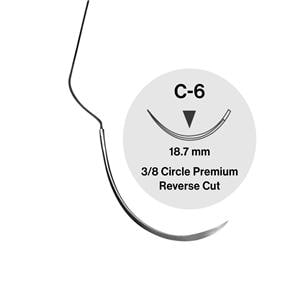 PGA ongekleurd Perma Sharp - PSN422V, 4-0 lengte 70 cm, naald C6 - 12 stuks