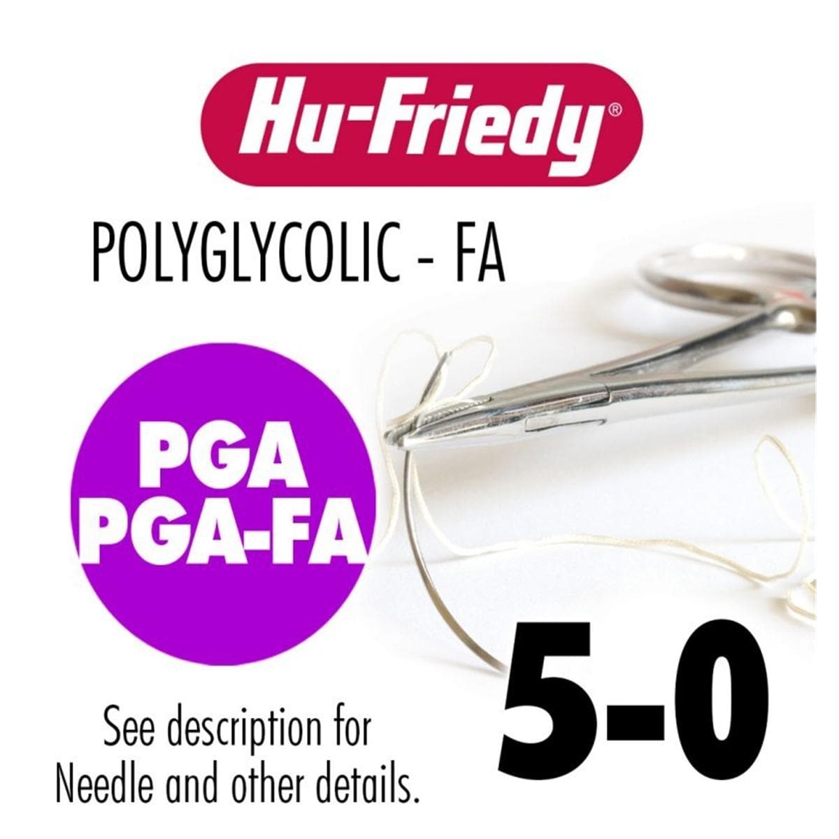 PGA ongekleurd Fast Absorption Perma Sharp - PSN540FA, 3-0 lengte 45 cm, naald C6 - 12 stuks