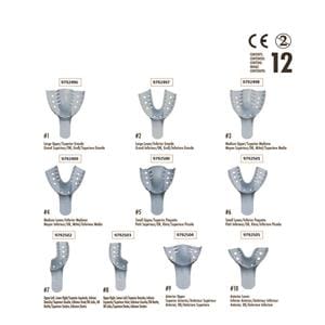 Afdruklepels betand geperforeerd boven - nr. 5 Small, 12 stuks