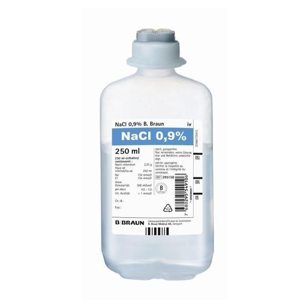 Fysiologisch zout NaCl 0,9% - 10x 250 ml