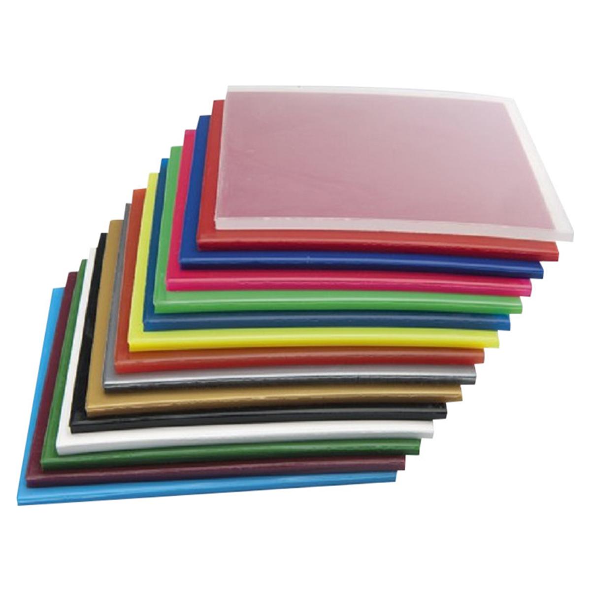 Erkoflex dieptrekplaten 125 x 125 cm - Dikte 4 mm, Assortiment 15 stuks