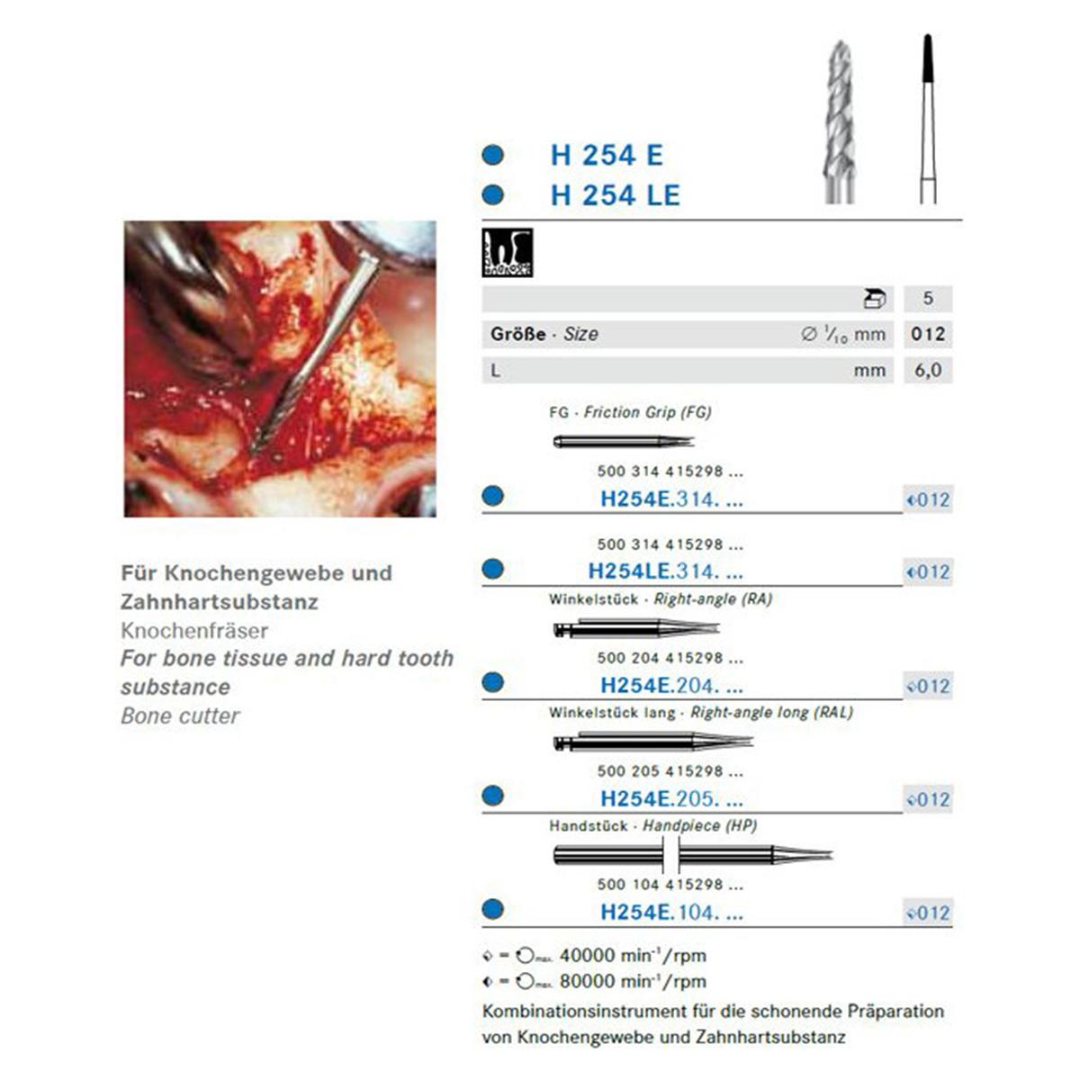 H254 LE - FG, ISO 012 - 5 stuks