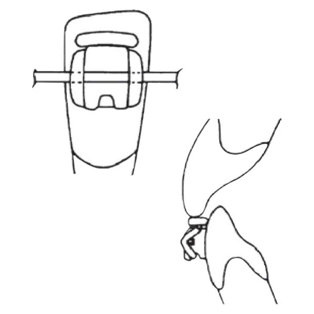 AlastiK Ligature with guard - Clear - 406-430, 10x 10 modules