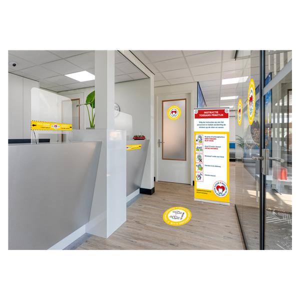 Corona Sticker Pakket - Geel -