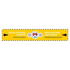 Corona Baliesticker 60 x 10 cm - Geel - Per stuk