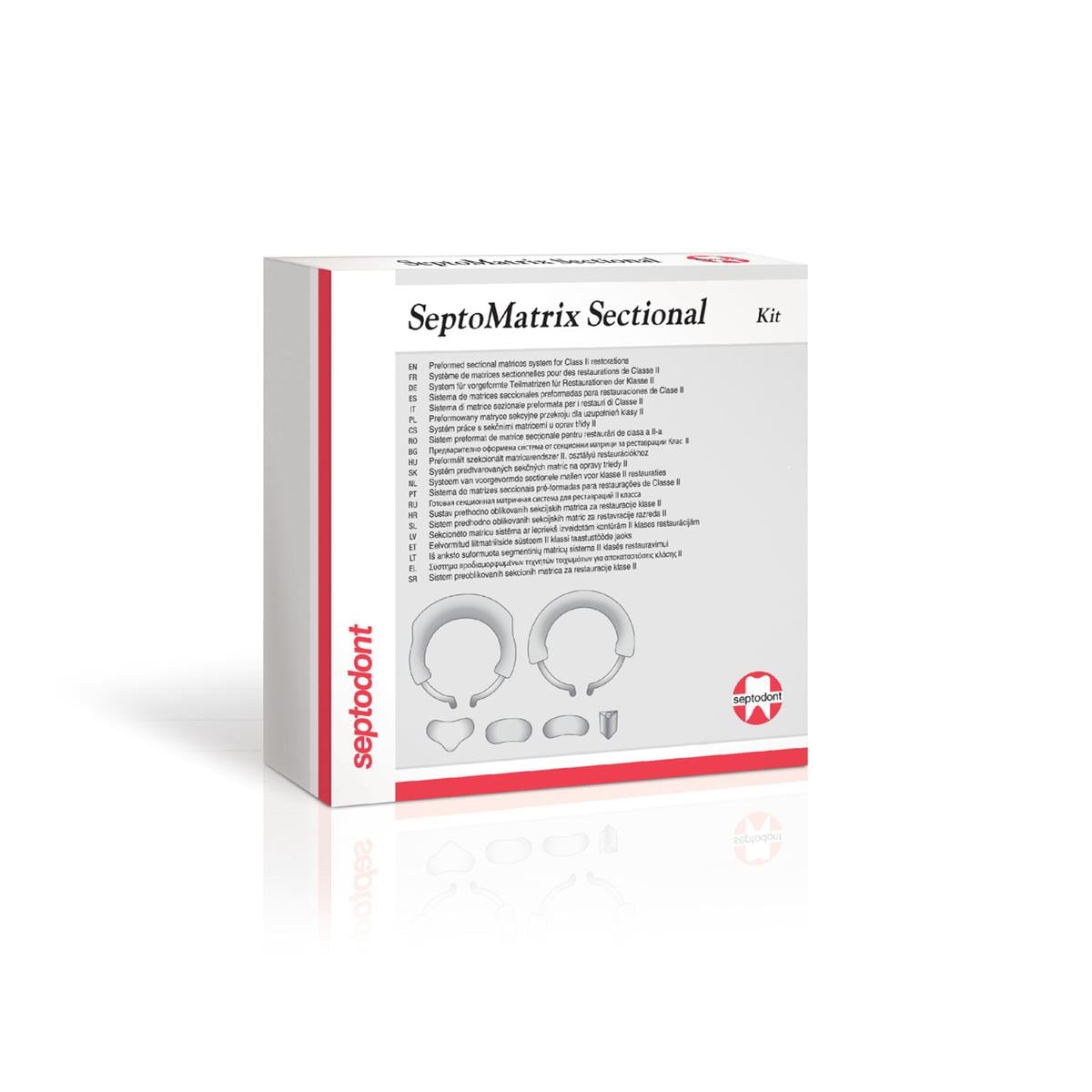 SeptoMatrix Sectional Kit - 10383N - Set met 100 matrixen, 2 ringen en tips
