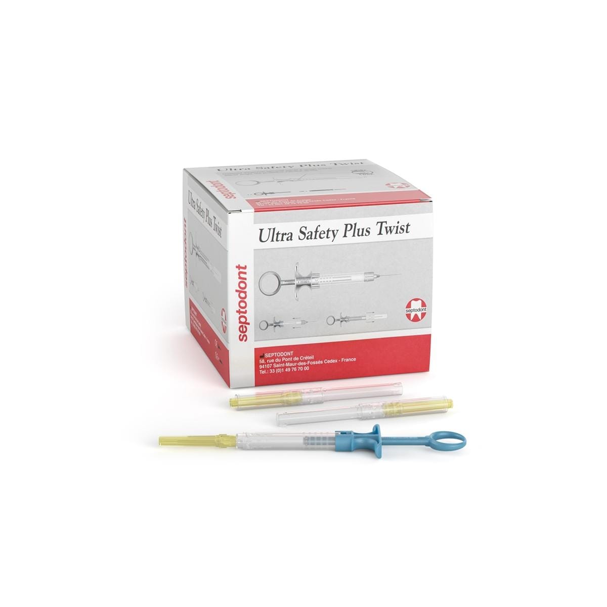 Ultra Safety Plus Twist - 27G 35 mm - 100 naalden + 1 autoclaveerbaar handvat