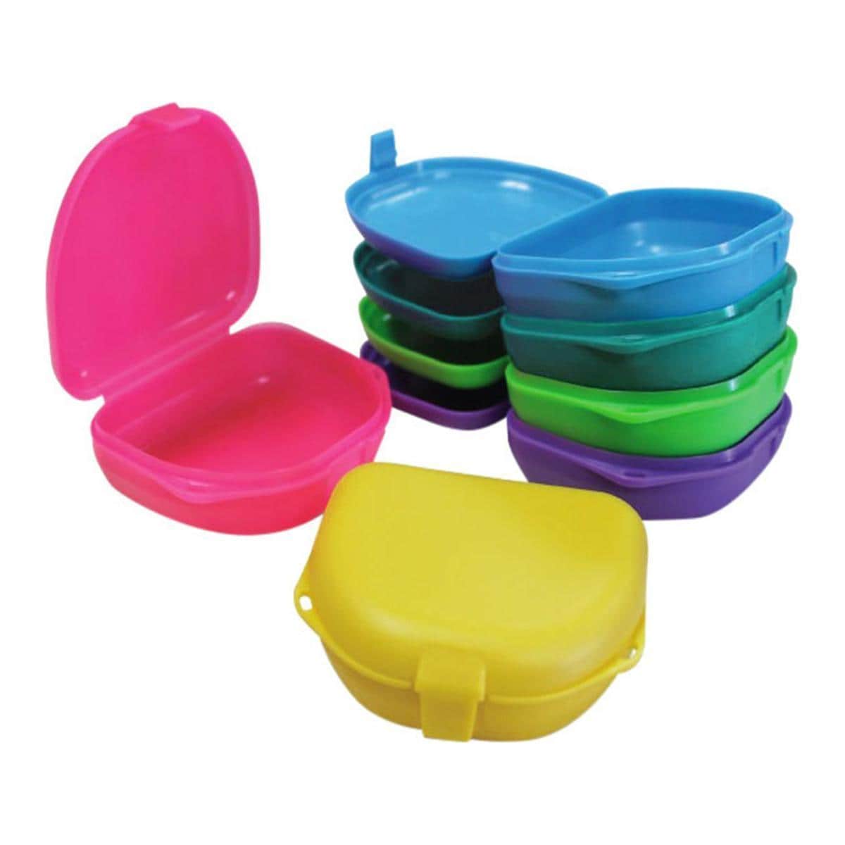 Retainer box laag - Neongeel, 12 stuks