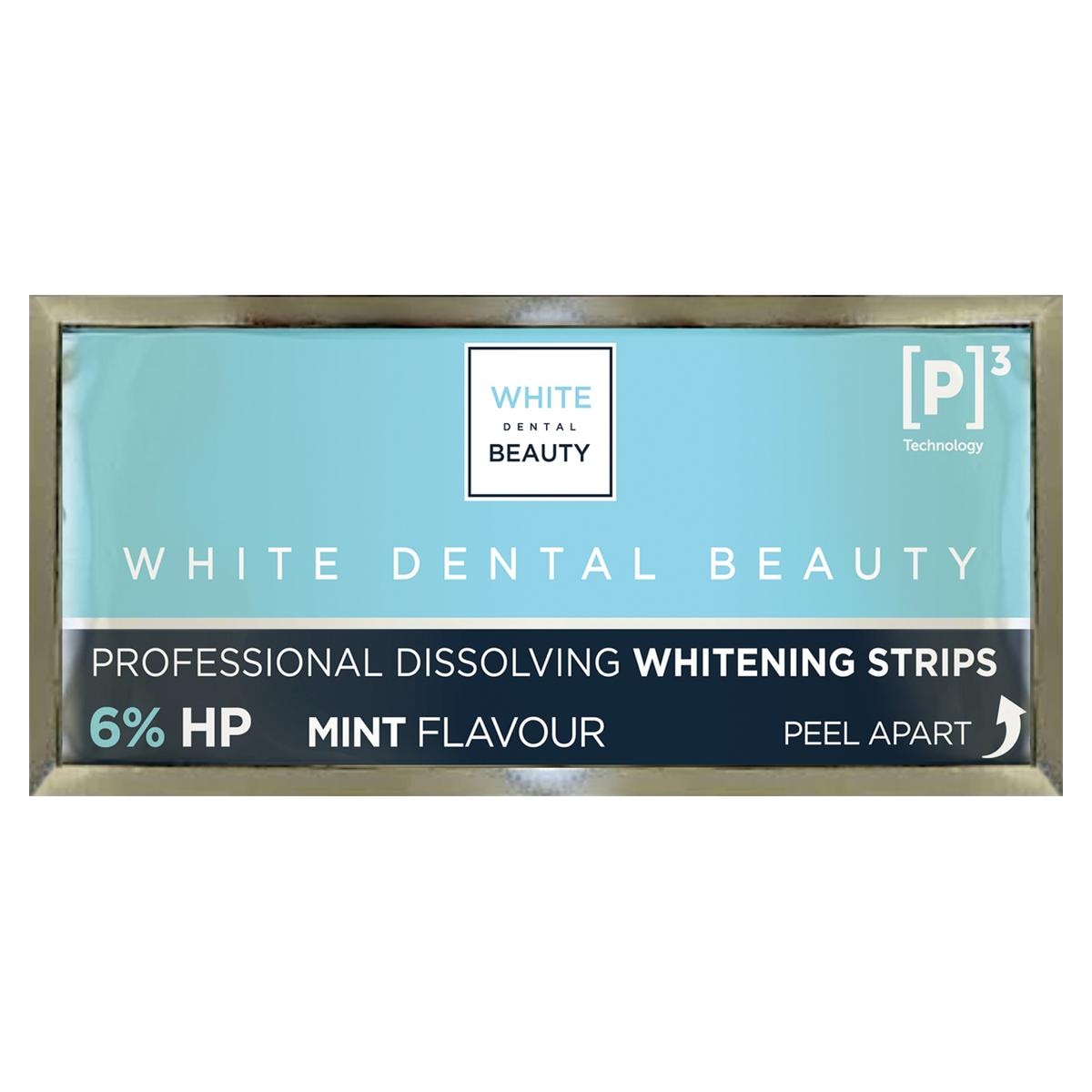 White Dental Beauty Professional Dissolving Whitening Strips - Verpakking, 28 strips