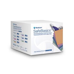 SafeBasics Hoofdsteunhoezen 25 x 25 cm - Wit, 500 stuks