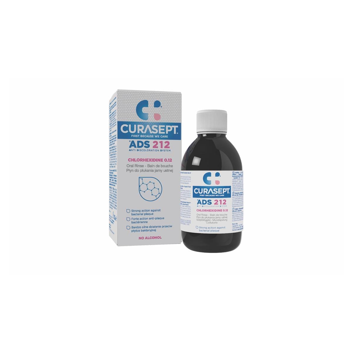 Curasept Mondspoelmiddel 0,12% CHX - ADS 212 - Fles, 200 ml