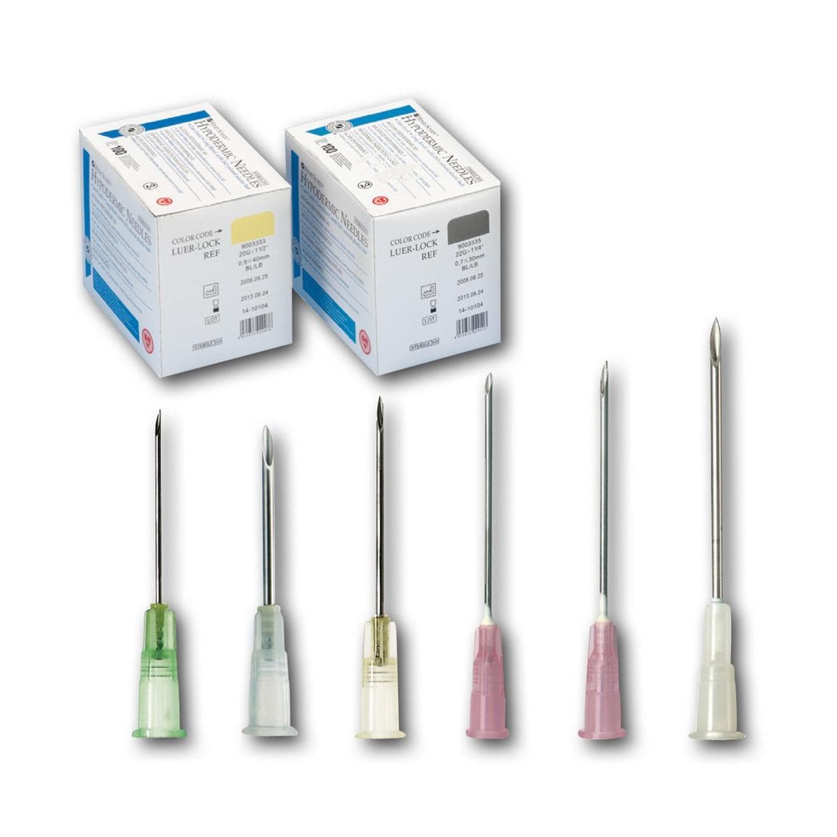 Injectienaalden - transparant, 15G 1,60 x 25 mm, per 100 stuks