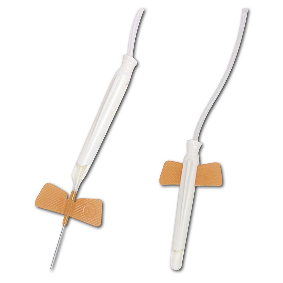 Ecoflo safety vleugelnaald - roze 18G 1,2 x 19 mm, per 100 stuks