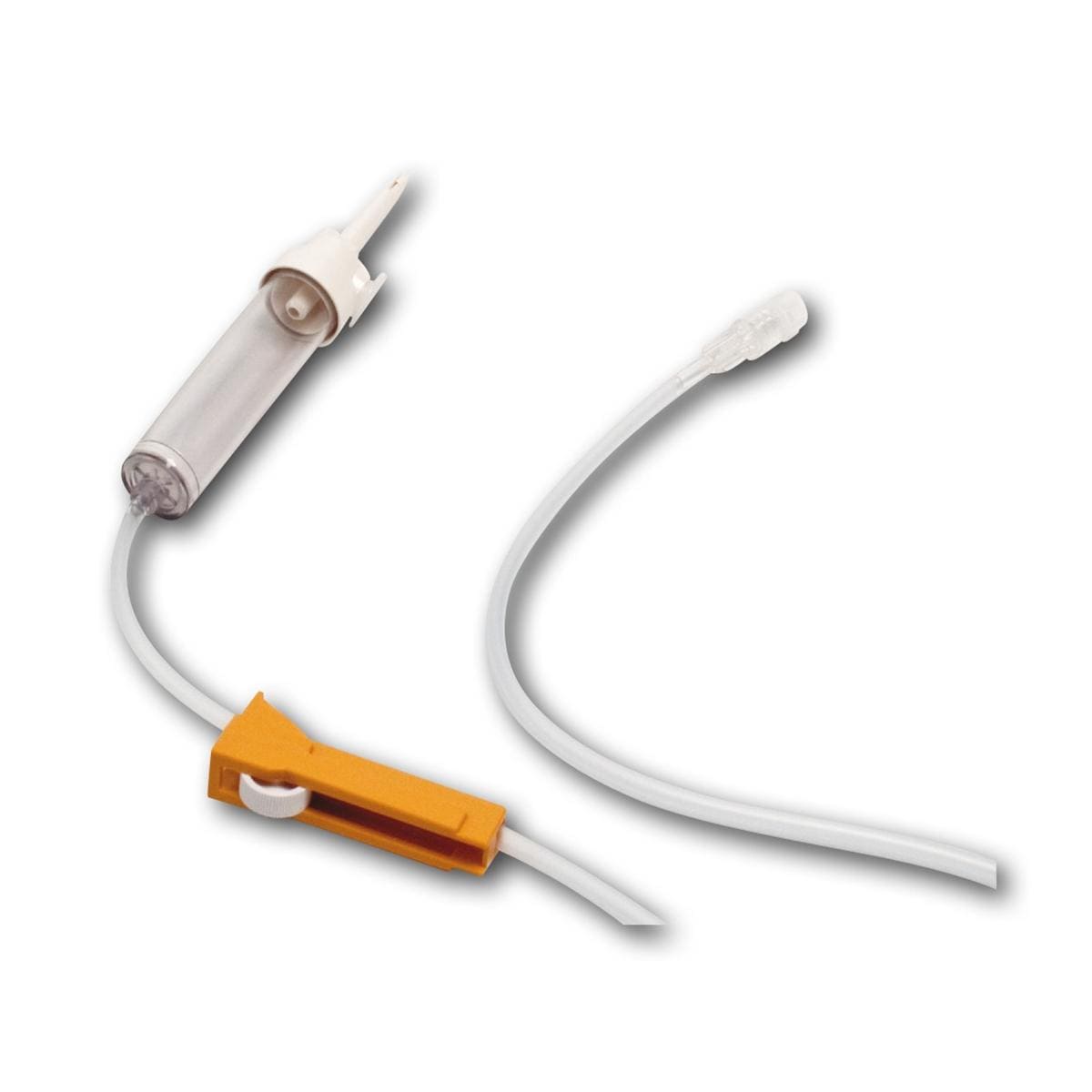 Infuus Air-P, infuusslang + regelaar - met injectie tussenstuk, 100 stuks