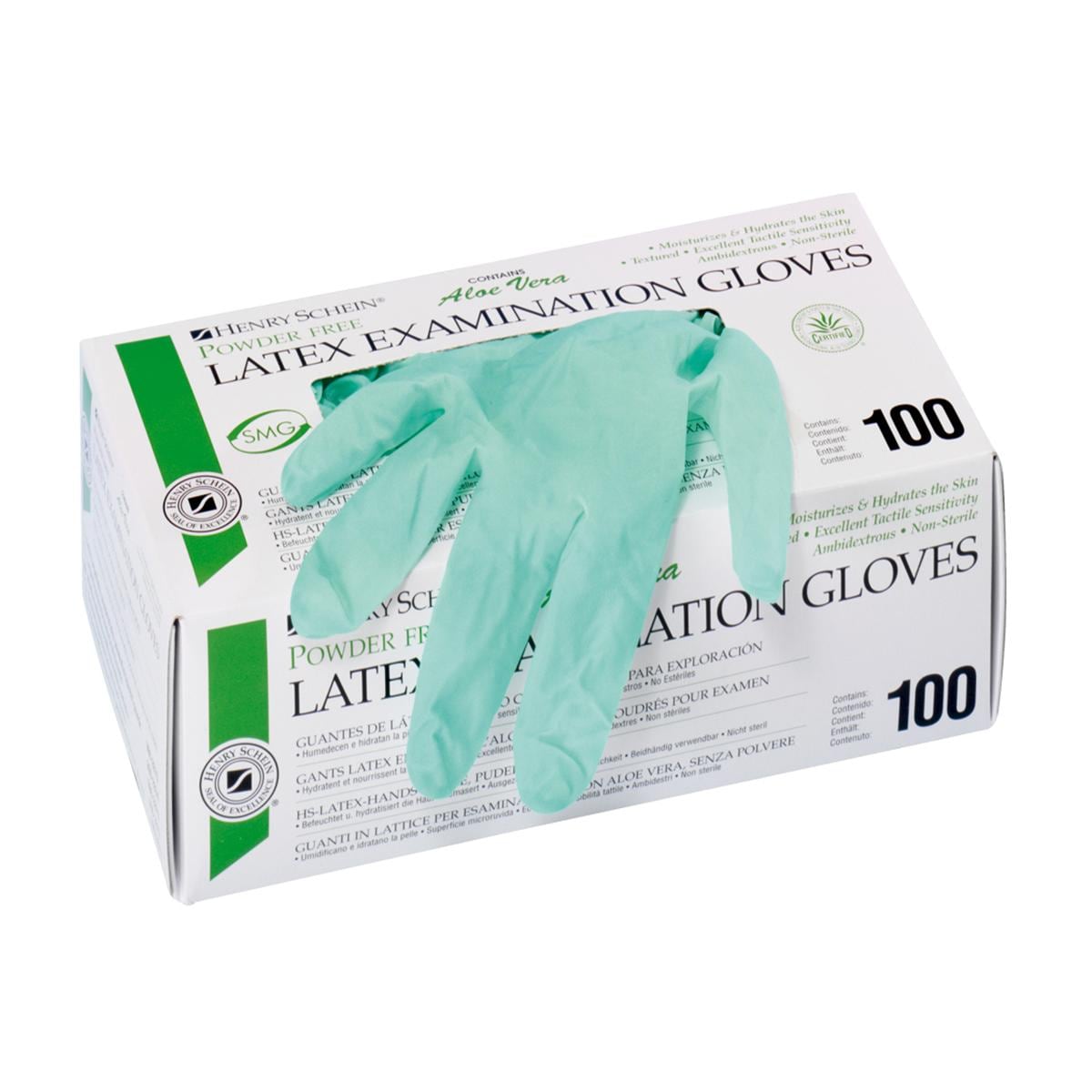 Alo Vera latex handschoen PF - L per 100 stuks