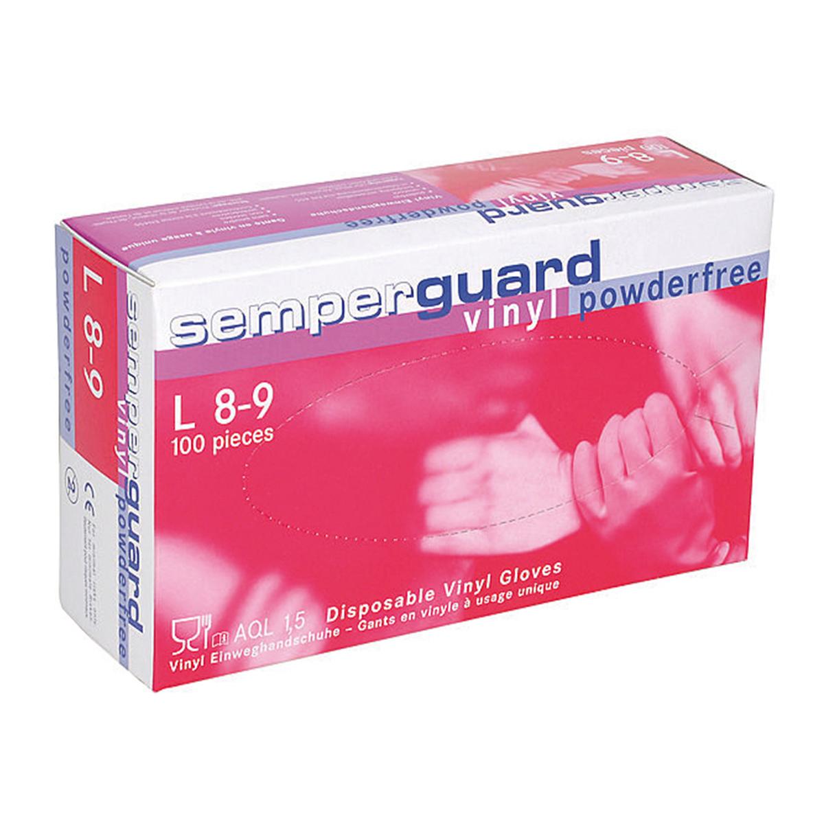 Semperguard vinyl handschoen - S per 100 stuks